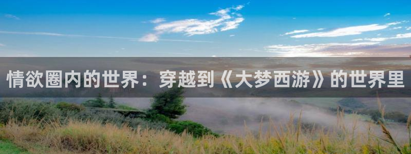 开丰娱乐凯捷平台：情欲圈内的世界：穿越到《大梦西游》的世界里