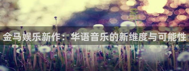 开丰娱乐包怎么样：金马娱乐新作：华语音乐的新维度与可能性