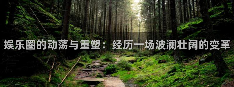 开丰娱乐体育2官网入口：娱乐圈的动荡与重塑：经历一场波澜壮阔的变革