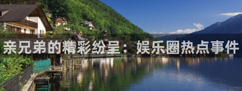 开丰娱乐3注册：亲兄弟的精彩纷呈：娱乐圈热点事件