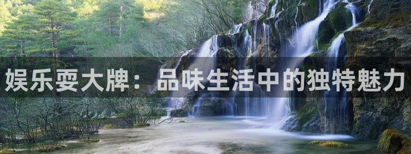 开丰娱乐体育：娱乐耍大牌：品味生活中的独特魅力